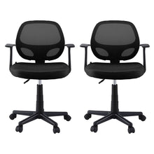 Load image into Gallery viewer, Artiss 2x Mesh Office Chair Computer Gaming Desk Chairs Work Study Mid Back Black