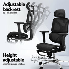 Load image into Gallery viewer, Artiss Ergonomic Office Chair Footrest Black