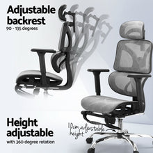 Load image into Gallery viewer, Artiss Ergonomic Office Chair Footrest Grey