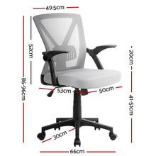 Load image into Gallery viewer, Artiss Mesh Office Chair Mid Back Grey