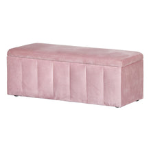 Load image into Gallery viewer, Artiss Storage Ottoman Blanket Box 103cm Velvet Pink