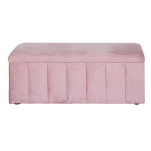 Load image into Gallery viewer, Storage Ottoman Blanket Box 103cm Velvet Pink