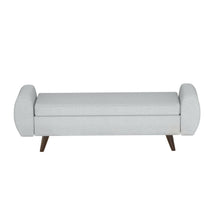 Load image into Gallery viewer, Storage Ottoman Blanket Box Armrest 140cm Grey