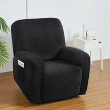 Load image into Gallery viewer, Artiss Recliner Chair Covers 1 Seater Velvet Black