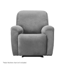 Load image into Gallery viewer, Artiss Recliner Chair Covers 1 Seater Velvet Grey