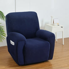 Load image into Gallery viewer, Artiss Recliner Chair Covers 1 Seater Velvet Navy