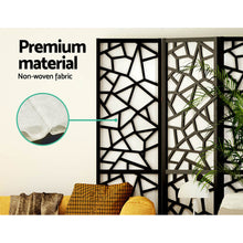 Load image into Gallery viewer, Artiss 4 Panel Room Divider Screen 162x170cm Clover Black