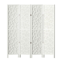 Load image into Gallery viewer, Artiss 4 Panel Room Divider Screen 162x170cm Clover White