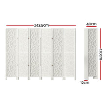 Load image into Gallery viewer, Artiss 6 Panel Room Divider Screen 244x170cm Clover White