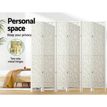 Load image into Gallery viewer, Artiss 6 Panel Room Divider Screen 244x170cm Clover White