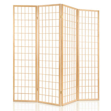 Load image into Gallery viewer, Artiss 4 Panel Room Divider Screen 174x179cm Natural
