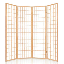 Load image into Gallery viewer, Artiss 4 Panel Room Divider Screen 174x179cm Natural