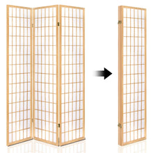 Load image into Gallery viewer, Artiss 4 Panel Room Divider Screen 174x179cm Natural