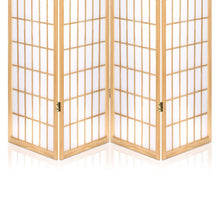 Load image into Gallery viewer, Artiss 4 Panel Room Divider Screen 174x179cm Natural
