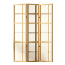 Load image into Gallery viewer, Artiss 3 Panel Room Divider Screen 132x179cm Nova Natural