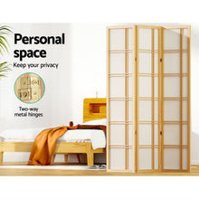 Load image into Gallery viewer, Artiss 3 Panel Room Divider Screen 132x179cm Nova Natural