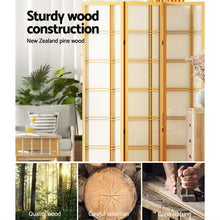 Load image into Gallery viewer, Artiss 3 Panel Room Divider Screen 132x179cm Nova Natural