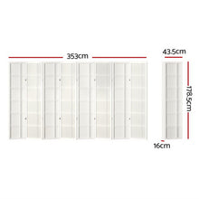 Load image into Gallery viewer, Artiss 8 Panel Room Divider Screen 353x179cm Nova White