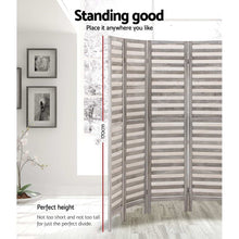 Load image into Gallery viewer, Artiss 8 Panel Room Divider Screen 326x170cm Louver Grey