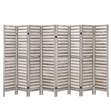 Load image into Gallery viewer, Artiss 8 Panel Room Divider Screen 326x170cm Louver Grey