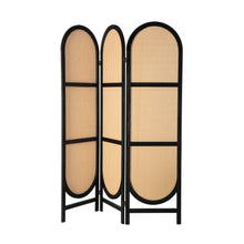 Load image into Gallery viewer, Artiss 3 Panel Room Divider Screen 151x180cm Rattan Brown
