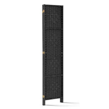 Load image into Gallery viewer, Artiss 3 Panel Room Divider Screen 123x170cm Woven Black
