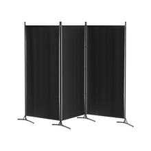 Load image into Gallery viewer, Artiss 3 Panel Room Divider Screen 260x180cm Fabric Black