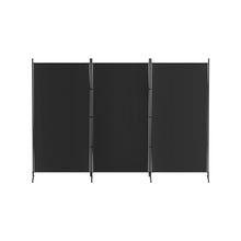Load image into Gallery viewer, Artiss 3 Panel Room Divider Screen 260x180cm Fabric Black