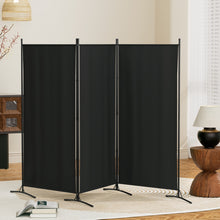 Load image into Gallery viewer, Artiss 3 Panel Room Divider Screen 260x180cm Fabric Black