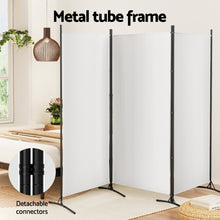 Load image into Gallery viewer, Artiss 3 Panel Room Divider Screen 260x180cm Fabric White