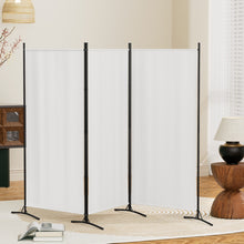 Load image into Gallery viewer, Artiss 3 Panel Room Divider Screen 260x180cm Fabric White