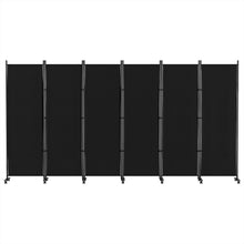 Load image into Gallery viewer, Artiss 6 Panel Room Divider Screen 323cm Wheel Fabric Black