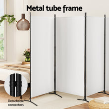 Load image into Gallery viewer, Artiss 4 Panel Room Divider Screen 345x180cm Fabric White