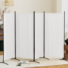 Load image into Gallery viewer, Artiss 4 Panel Room Divider Screen 345x180cm Fabric White