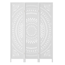 Load image into Gallery viewer, Artiss 3 Panel Room Divider Screen 132x170cm Circle White