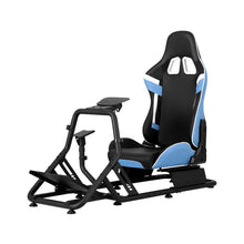 Load image into Gallery viewer, Artiss Racing Simulator Cockpit Steering Wheel Gaming Chair Blue