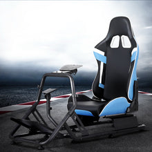 Load image into Gallery viewer, Artiss Racing Simulator Cockpit Steering Wheel Gaming Chair Blue