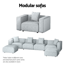 Load image into Gallery viewer, Modular Sofa Chaise Set 2-Seater Grey