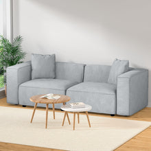 Load image into Gallery viewer, Modular Sofa Chaise Set 2-Seater Grey