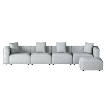 Load image into Gallery viewer, Modular Sofa Chaise Set 5-Seater Grey