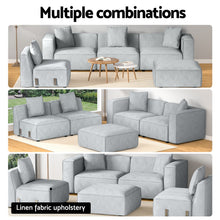 Load image into Gallery viewer, Modular Sofa Chaise Set 5-Seater Grey