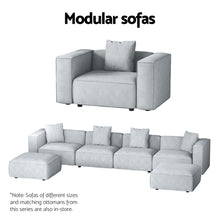 Load image into Gallery viewer, Modular Sofa Chaise Set 5-Seater Grey