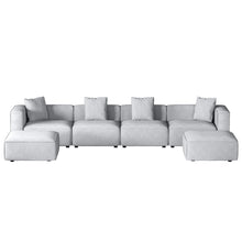 Load image into Gallery viewer, Modular Sofa Chaise Set 6-Seater Grey