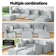 Load image into Gallery viewer, Modular Sofa Chaise Set 6-Seater Grey