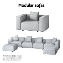 Load image into Gallery viewer, Modular Sofa Chaise Set 6-Seater Grey