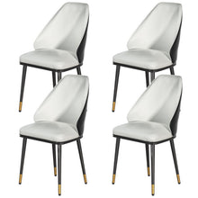 Load image into Gallery viewer, Artiss Dining Chairs Set of 4 Leather Seat Beige and Black