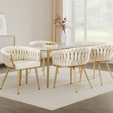Load image into Gallery viewer, 1 Set of 4 Artiss Dining Chairs Velvet Armchair Beige