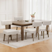 Load image into Gallery viewer, Artiss Dining Chairs Set of 4 Linen Fabric Wooden Beige