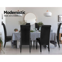 Load image into Gallery viewer, Artiss Dining Chairs Set of 2 Leather Parsons Chair Black