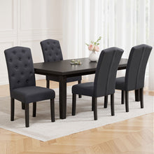 Load image into Gallery viewer, Artiss Dining Chairs Set of 4 Linen Parsons Chair Dark Grey